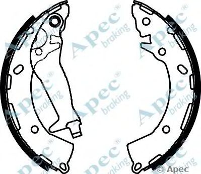 APEC BRAKING shu804 -  Комплект тормозных колодок
